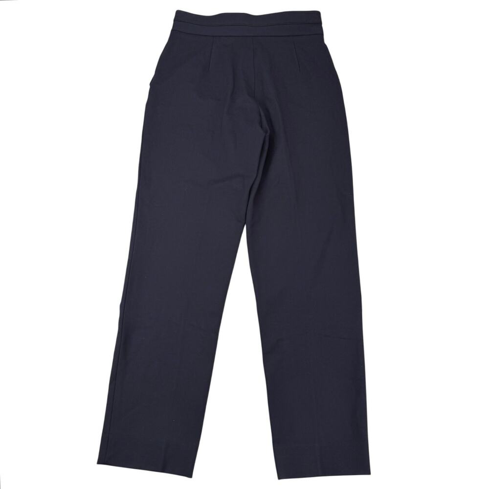 NWT SANDRO Straight-Leg Trousers Size 2 Navy Blue - Picture 6 of 9